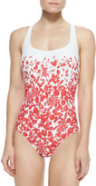 Thumbnail for your product : Tory Burch Issy Floral-Print One-Piece Swimsuit