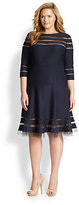 Thumbnail for your product : Illusion-Inset Jersey Dress