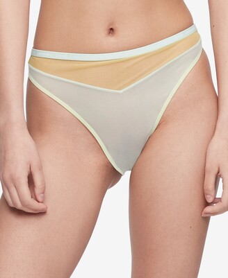 Calvin Klein Women's One Sheer Pride High-Waist Tanga Underwear QF6784 -  ShopStyle Panties