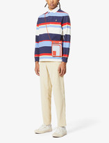 Thumbnail for your product : Polo Ralph Lauren Striped classic-fit cotton-jersey rugby shirt