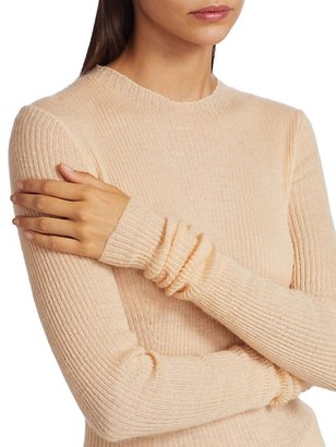 Marina Moscone Mohair & Silk Ribbed Sweater
