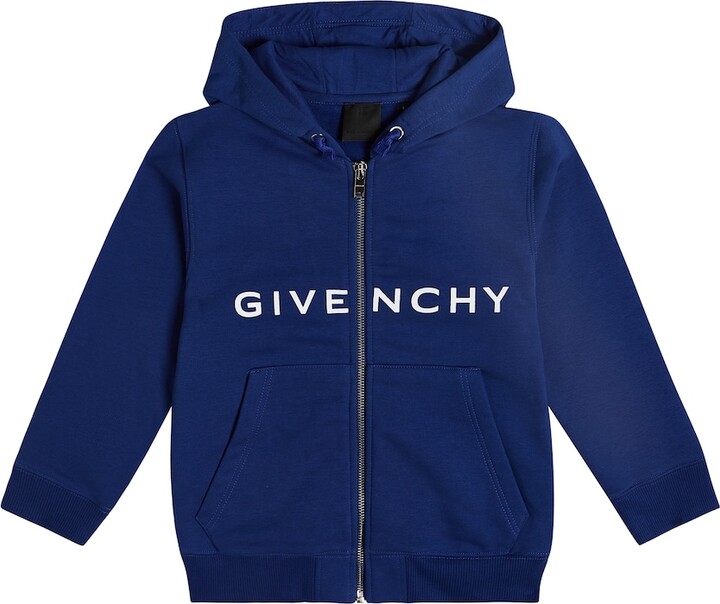 Givenchy Kids Logo cotton-blend jersey hoodie