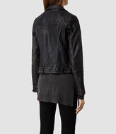 Thumbnail for your product : AllSaints Conroy Leather Biker Jacket