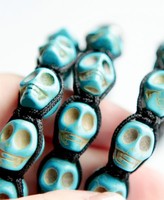 Thumbnail for your product : ChicNova Blue Skull Braided Bracelet