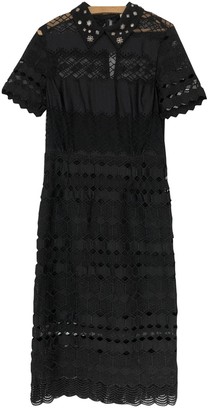 Sandro Black Lace Dress for Women