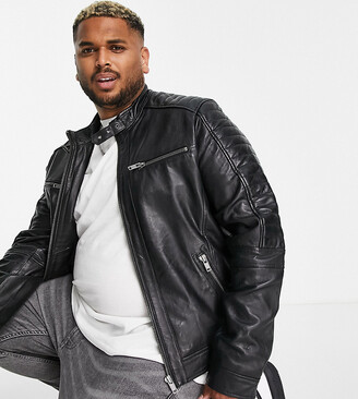 mens barneys leather jacket