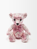 Thumbnail for your product : The Vampire's Wife Floral-print Silk-satin Teddy Bear - Pink Multi