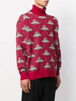 Thumbnail for your product : Undercover Turtle-Neck Embroidered Sweater