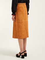 Thumbnail for your product : Miu Miu Studded Suede Skirt
