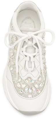 Rene Caovilla Crystal-Embellished Chunky Sneakers