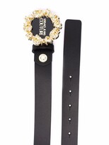 Thumbnail for your product : Versace Jeans Couture Logo-Plaque Leather Belt