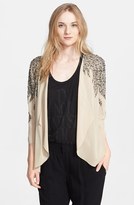 Thumbnail for your product : Haute Hippie 'Flame' Embellished Silk Charmeuse Jacket