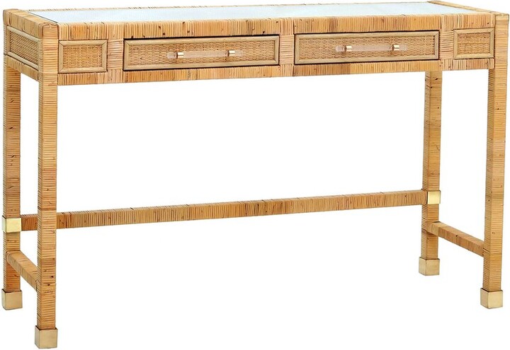 TOV Furniture Amara Rattan Desk