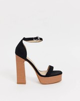 Thumbnail for your product : Raid Marianna black stacked platform sandals