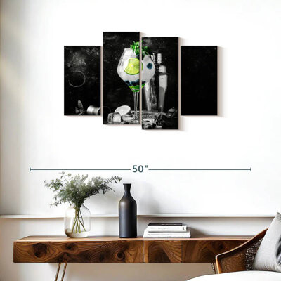 Ebern Designs Yarlin Lemon Blueberry Cocktails