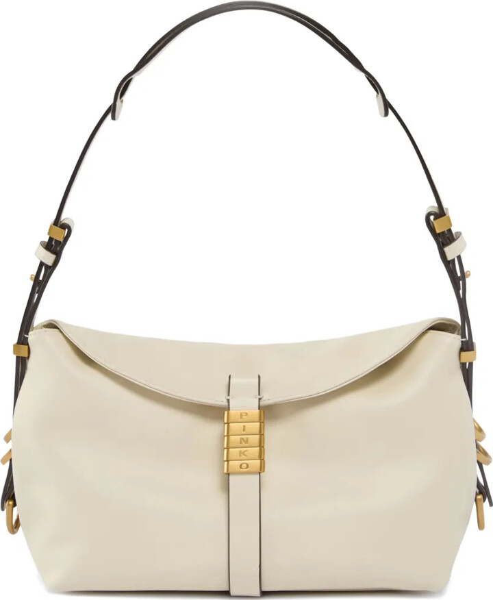 Pinko Logo-Detail Leather Shoulder Bag
