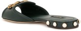 Thumbnail for your product : Dolce & Gabbana Flat Embellished Slides