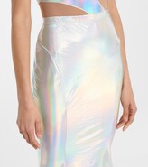 Thumbnail for your product : Norma Kamali Holographic jersey midi skirt