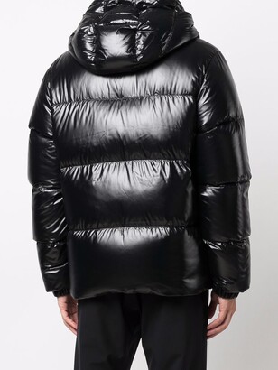 Duvetica Logo-Patch Feather-Down Puffer Jacket