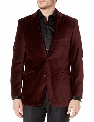 maroon suede suit