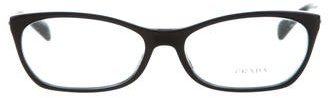 Prada Logo-Embellished Cat-Eye Eyeglasses