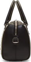 Thumbnail for your product : Saint Laurent Black Leather Silver Stud Baby Duffle Bag