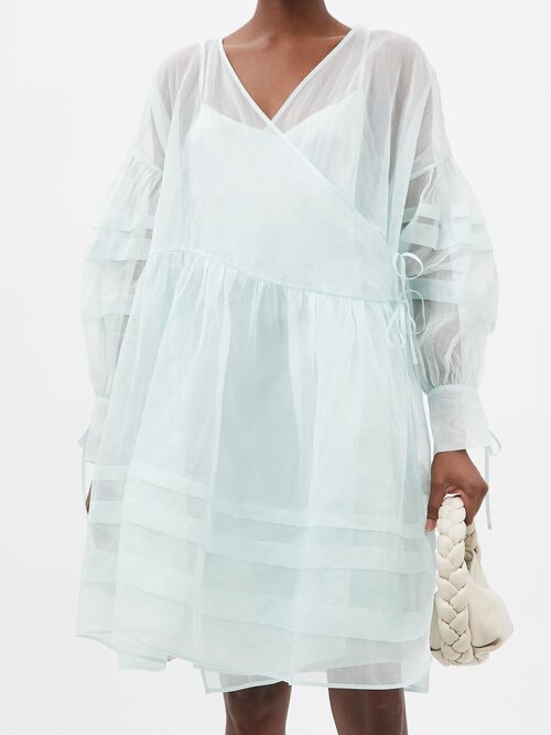 Cecilie Bahnsen Amalie Wraparound Cotton-organdy Dress - ShopStyle