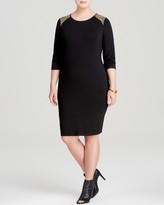 Thumbnail for your product : Vince Camuto Plus Embellished Shoulder Dress