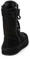 Thumbnail for your product : Ann Demeulemeester Suede High-Top Sneakers