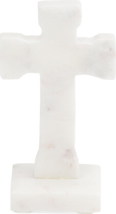 TJMAXX 7.25In Marble Cross On Base