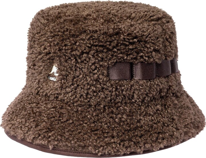 Kangol Men's Faux Shearling Utility Bucket Bucket Hat