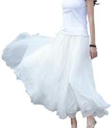 Thumbnail for your product : TONSEE Women Full/Ankle Length Elastic Pleated Beach Maxi Chiffon Long Skirt
