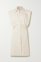 Thumbnail for your product : Bottega Veneta Coated Cotton-blend Shirt Dress - Beige