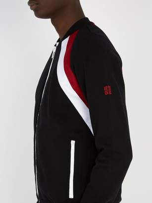 Givenchy Double Stripe Cotton Track Top - Mens - Black