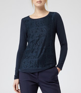 Thumbnail for your product : Reiss Misha LACE FRONT TSHIRT