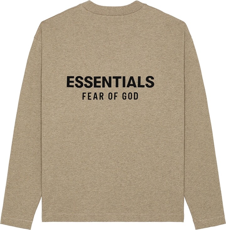 Essentials Classic Fit Long Sleeve Tee in Neutral
