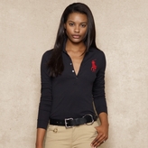 Thumbnail for your product : Ralph Lauren Blue Label Long-Placket Big Pony Polo