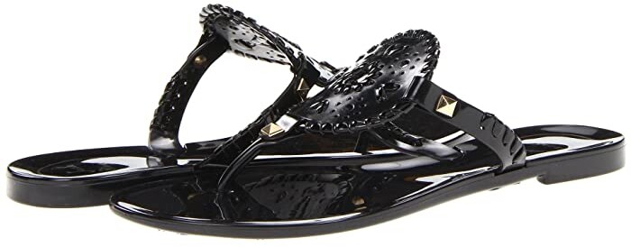designer jelly flip flops