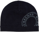 Thumbnail for your product : Burberry Angora knitted stamp beanie