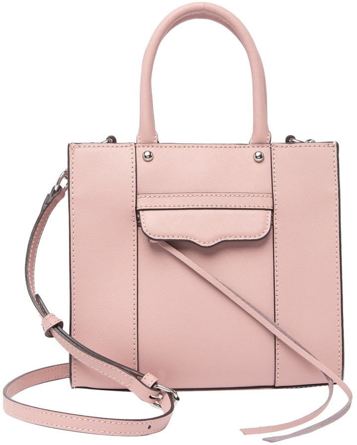 Rebecca Minkoff M.A.B Mini Leather Tote Crossbody Bag ShopStyle