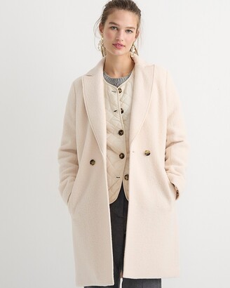 J.Crew Tall New Daphne topcoat in Italian boiled wool - ShopStyle Coats