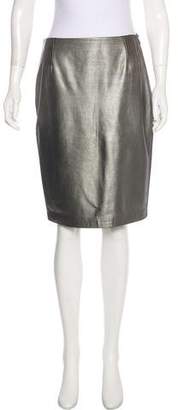 Ralph Lauren Metallic Knee-Length Skirt