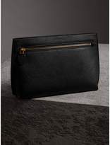 Thumbnail for your product : Burberry Grainy Leather Wristlet Clutch