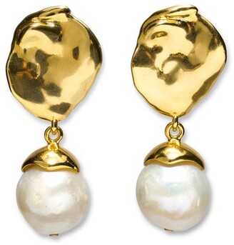 Coin Pearl Earrings | Shop the world's largest collection of fashion 