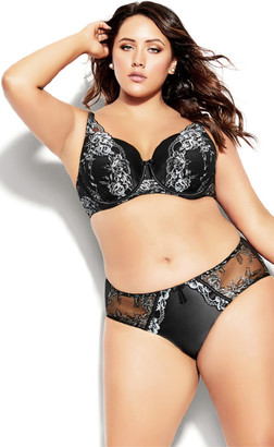 City Chic Ally Contour Bra - black