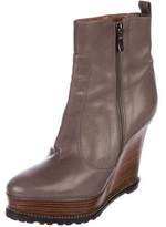 Thumbnail for your product : Barbara Bui Leather Wedges Boots