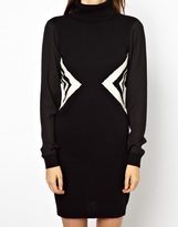 Thumbnail for your product : Esprit Geo Print Knitted Polo Dress