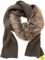 Thumbnail for your product : Banana Republic Factory Faux-Fur Trim Scarf
