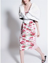 Thumbnail for your product : Antonio Marras White Plissé Floral Bustier Dress