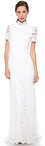Thumbnail for your product : Collette Dinnigan V Back Gown with Train